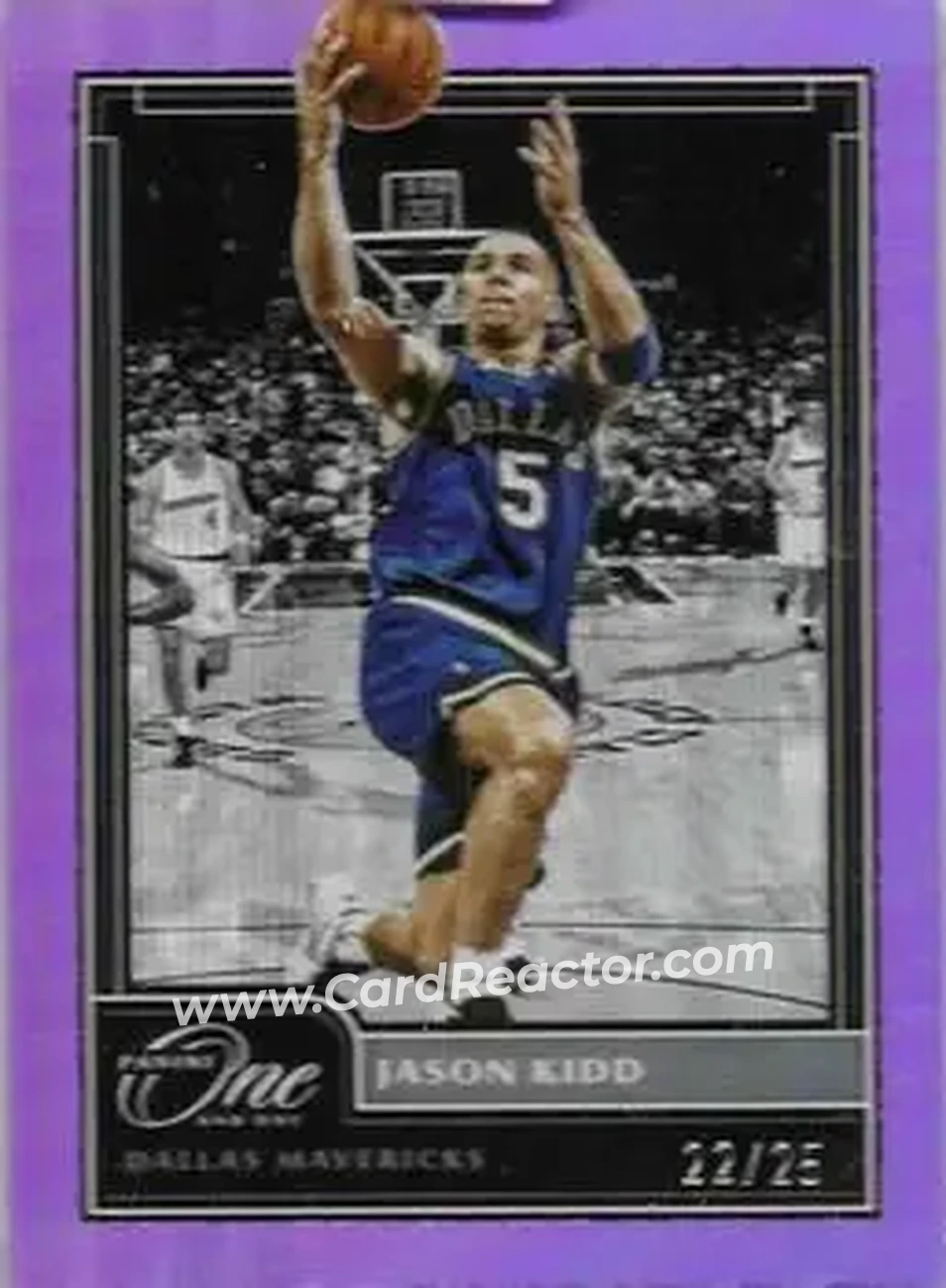 2020-21 Panini One and One - Purple #176 - Jason Kidd - Dallas Mavericks