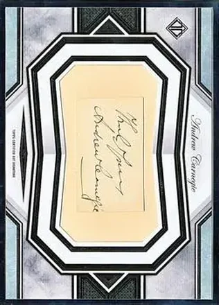 2019 Topps Transcendent Collection - Oversized Cut Signatures #TCS-AC - Andrew Carnegie