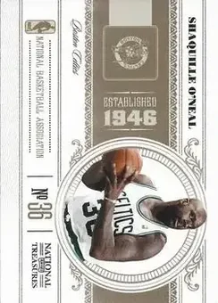 2010-11 Playoff National Treasures #6 - Shaquille O'Neal - Boston Celtics