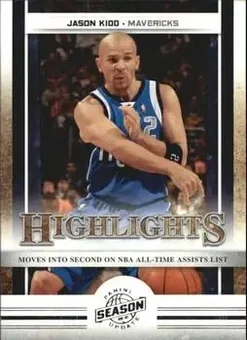 2009-10 Panini Season Update #8 - Jason Kidd - Dallas Mavericks