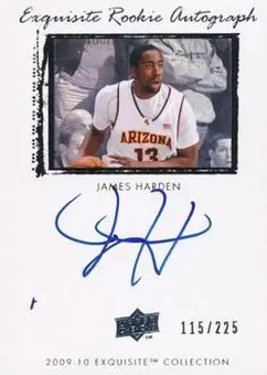 2009-10 Upper Deck Exquisite Collection #45 - James Harden - Oklahoma City Thunder
