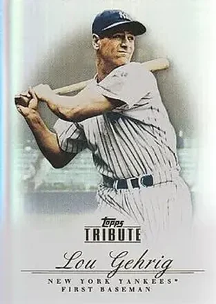 2012 Topps Tribute #22 - Lou Gehrig - New York Yankees