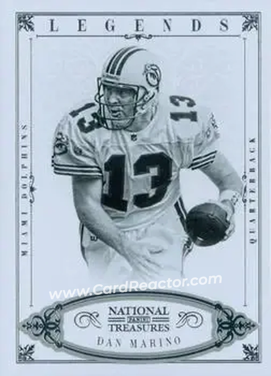 2012 Panini National Treasures #119 - Dan Marino - Miami Dolphins