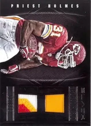 2012 Panini Black - NFL Equipment Combos Prime #69 - Priest Holmes - Kansas City Chiefs