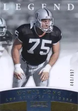 2012 Panini Prominence - Gold #117 - Howie Long - Los Angeles Raiders