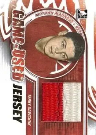 2012-13 In The Game Motown Madness - Game Used Jersey Gold #M-41 - Terry Sawchuk - Detroit Red Wings