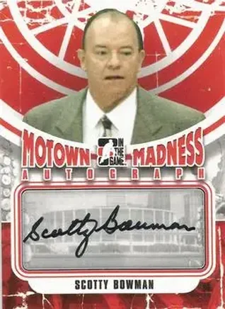 2012-13 In The Game Motown Madness - Autographs #A-SB - Scotty Bowman - Detroit Red Wings