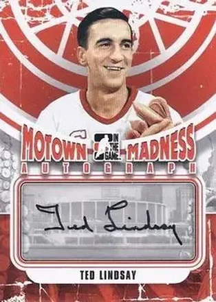 2012-13 In The Game Motown Madness - Autographs #A-TL - Ted Lindsay - Detroit Red Wings