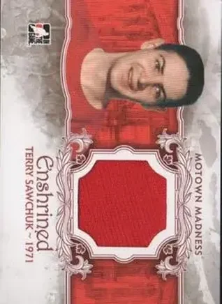 2012-13 In The Game Motown Madness - Enshrined Memorabilia #E-07 - Terry Sawchuk - Detroit Red Wings