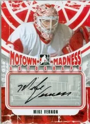 2012-13 In The Game Motown Madness - Autographs #A-MV - Mike Vernon - Detroit Red Wings
