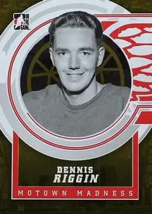 2012-13 In The Game Motown Madness - Gold #122 - Dennis Riggin - Detroit Red Wings