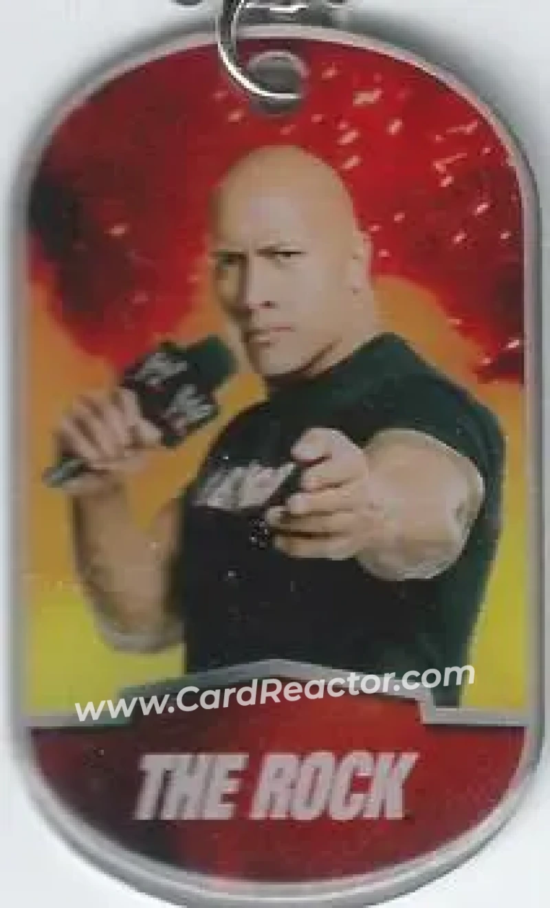 2012 Topps WWE Ringside Relic Dog Tags Inserts - Dog Tags #21 - The Rock