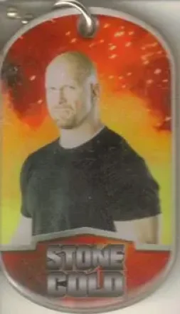 2012 Topps WWE Ringside Relic Dog Tags Inserts - Dog Tags #22 - "Stone Cold" Steve Austin