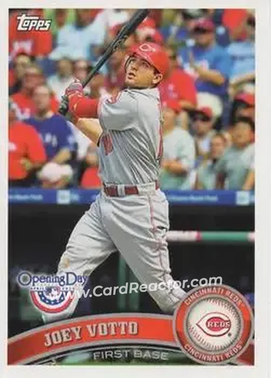 2011 Topps Opening Day #10 - Joey Votto - Cincinnati Reds