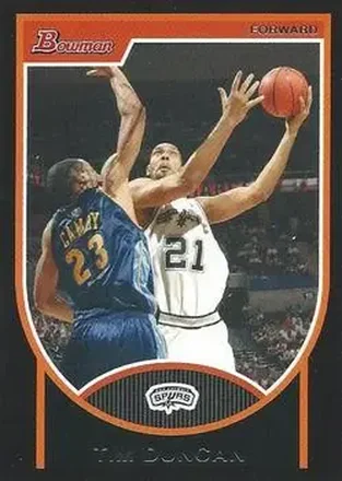 2007-08 Bowman #21 - Tim Duncan - San Antonio Spurs