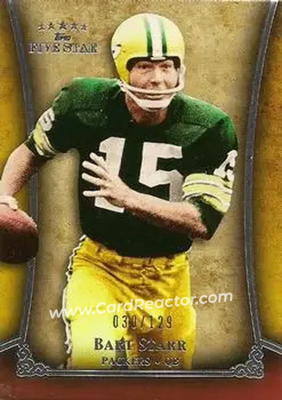 2011 Topps Five Star #1 - Bart Starr - Green Bay Packers