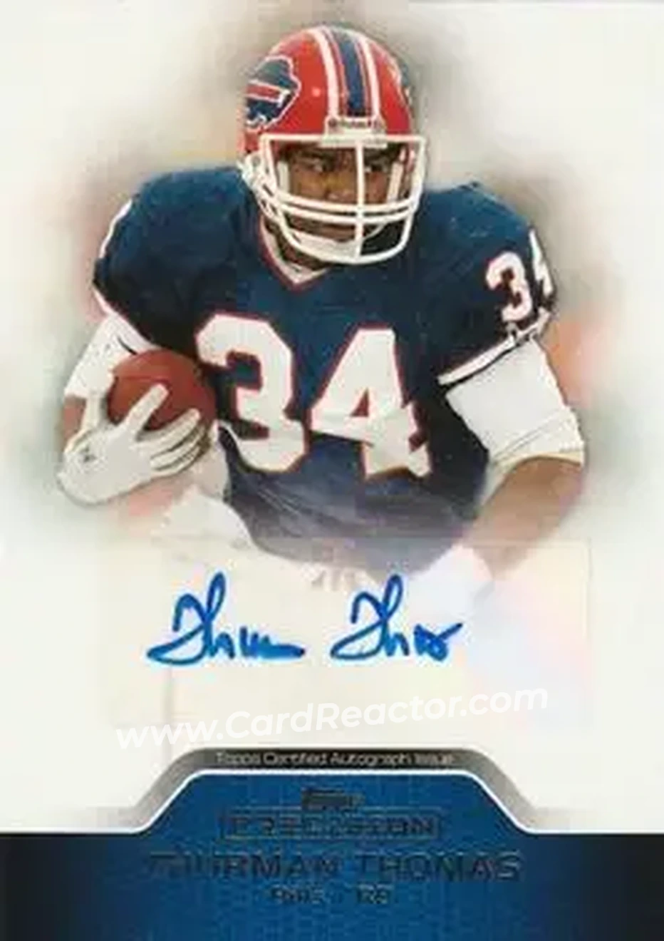 2011 Topps Precision - Autographs #PCRA-TT - Thurman Thomas - Buffalo Bills - Front