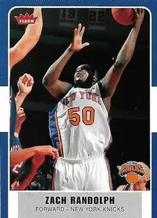 2007-08 Fleer #78 - Zach Randolph - New York Knicks