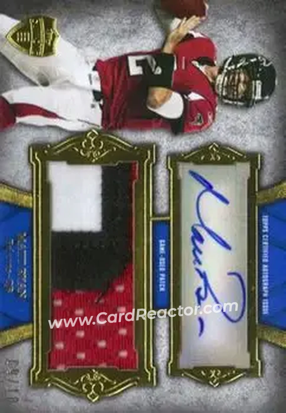 2011 Topps Supreme - Autographed Jumbo Relics #SAJR-MR - Matt Ryan - Atlanta Falcons