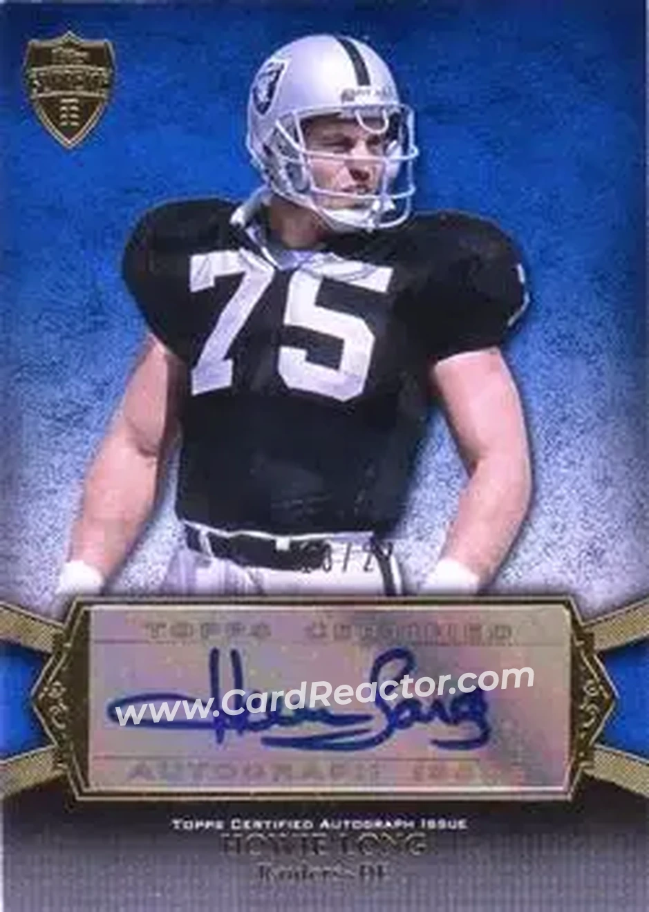 2011 Topps Supreme - Autographs #SA-HL - Howie Long - Los Angeles Raiders - Front