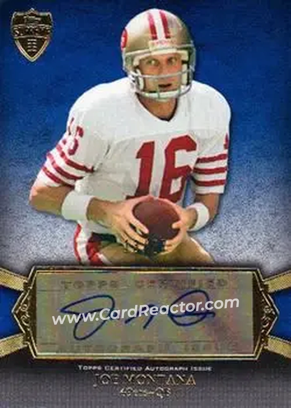 2011 Topps Supreme - Autographs #SA-JM - Joe Montana - San Francisco 49ers - Front