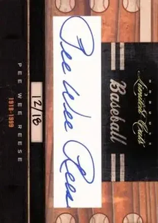 2011 Donruss Limited Cuts #251 - Harold Reese