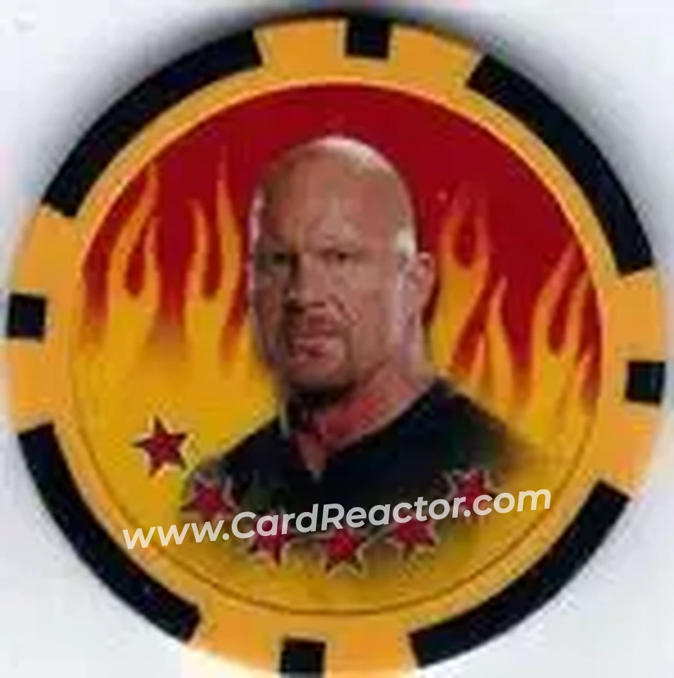 2011 Topps WWE Power Chipz #13 - "Stone Cold" Steve Austin