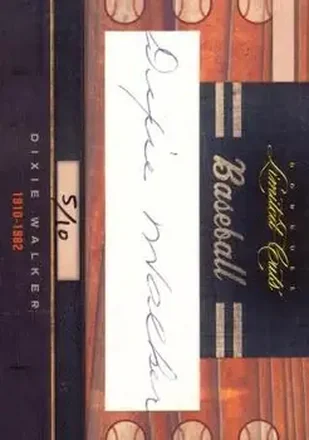 2011 Donruss Limited Cuts #83 - Dixie Walker