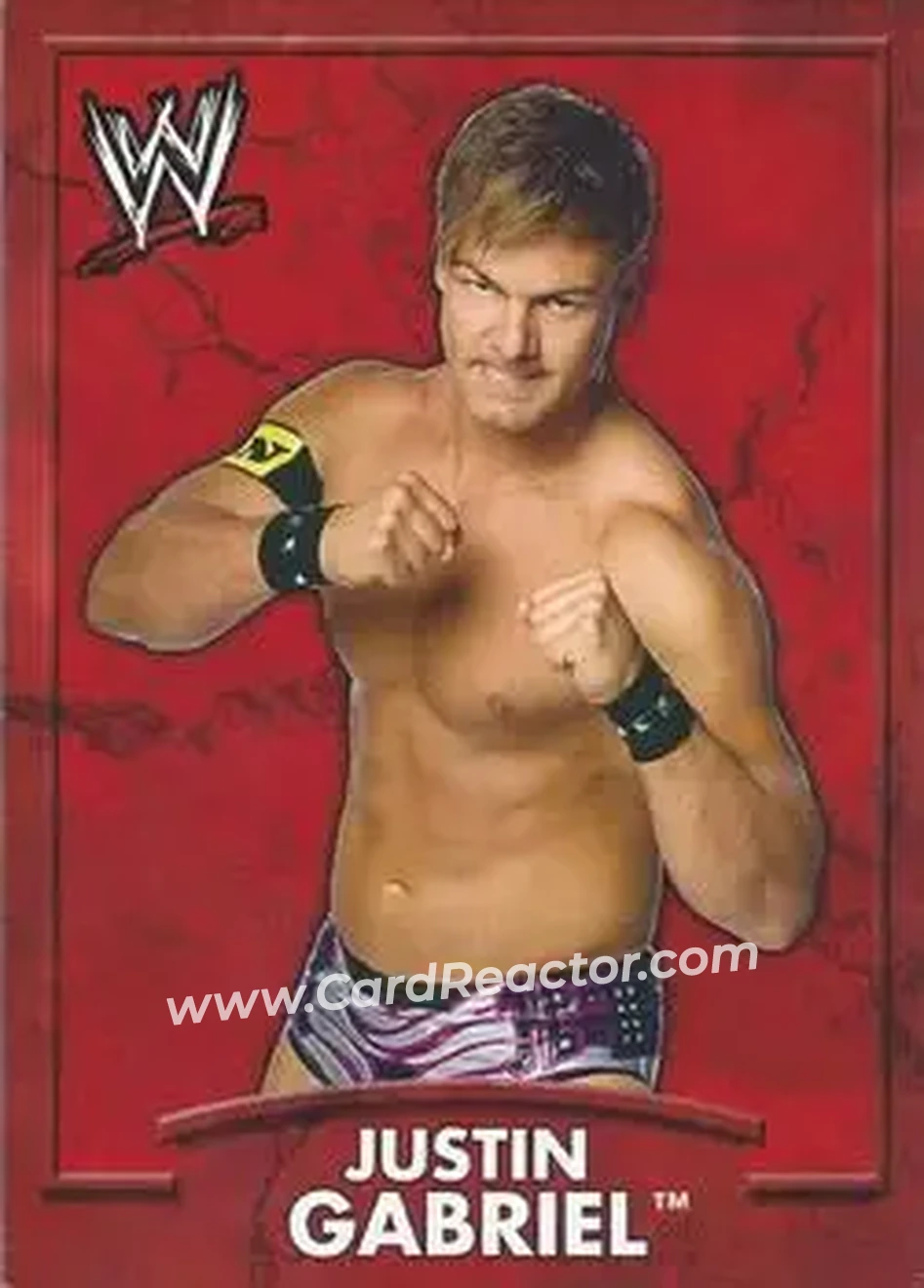 2011 Topps WWE Ringside Relic Dog Tags Inserts #6 - Justin Gabriel