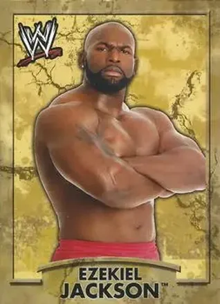 2011 Topps WWE Ringside Relic Dog Tags Inserts #7 - Ezekiel Jackson
