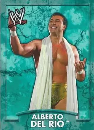 2011 Topps WWE Ringside Relic Dog Tags Inserts #17 - Alberto Del Rio