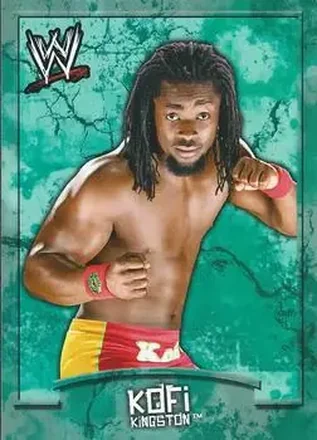 2011 Topps WWE Ringside Relic Dog Tags Inserts #23 - Kofi Kingston