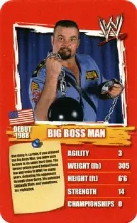 2011 Top Trumps Specials WWE All-Time Greats #NNO - Big Boss Man