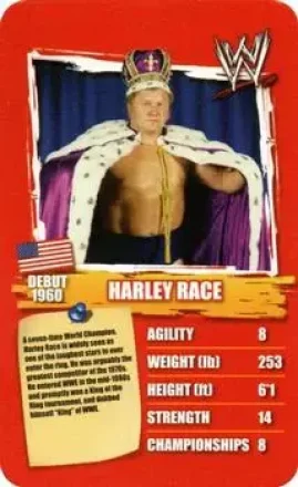 2011 Top Trumps Specials WWE All-Time Greats #NNO - King Harley Race