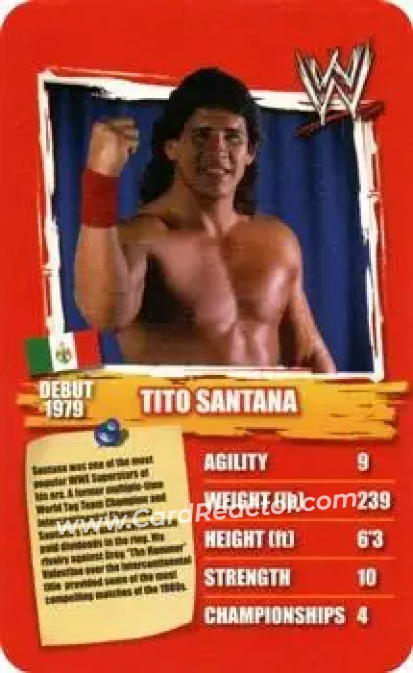 2011 Top Trumps Specials WWE All-Time Greats #NNO - Tito Santana