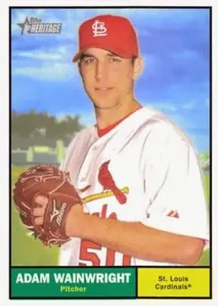 2010 Topps Heritage #11 - Adam Wainwright - St. Louis Cardinals