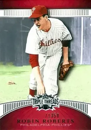 2010 Topps Triple Threads #3 - Robin Roberts - Philadelphia Phillies