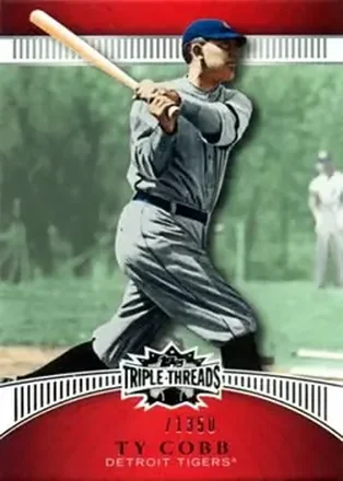 2010 Topps Triple Threads #24 - Ty Cobb - Detroit Tigers