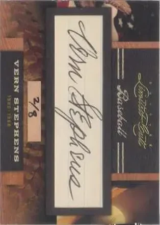 2011 Donruss Limited Cuts #324 - Vern Stephens