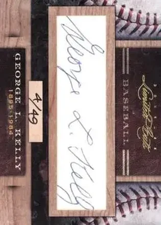 2011 Donruss Limited Cuts #2011 - George Kelly
