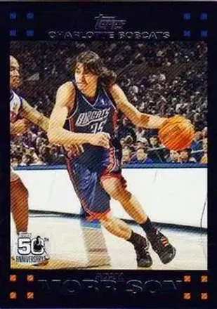 2007-08 Topps #35 - Adam Morrison - Charlotte Bobcats