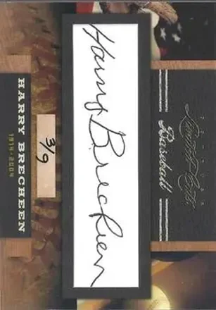 2011 Donruss Limited Cuts #162 - Harry Brecheen