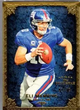 2010 Topps Five Star #12 - Eli Manning - New York Giants