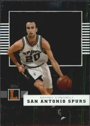 2007-08 Topps Letterman #31 - Manu Ginóbili - San Antonio Spurs