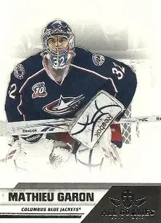2010-11 Panini All Goalies #22 - Mathieu Garon - Columbus Blue Jackets