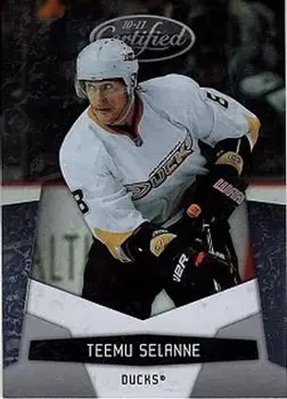 2010-11 Panini Certified #3 - Teemu Selanne - Anaheim Ducks