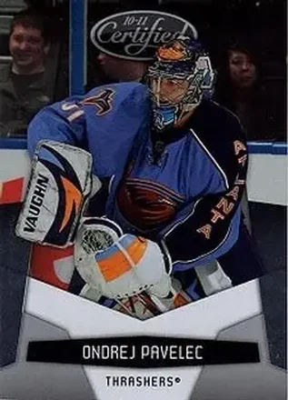 2010-11 Panini Certified #10 - Ondrej Pavelec - Atlanta Thrashers