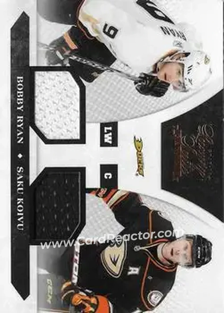 2010-11 Panini Luxury Suite #76 - Saku Koivu - Bobby Ryan MEM, SN599 - Anaheim Ducks - Anaheim Ducks - Front