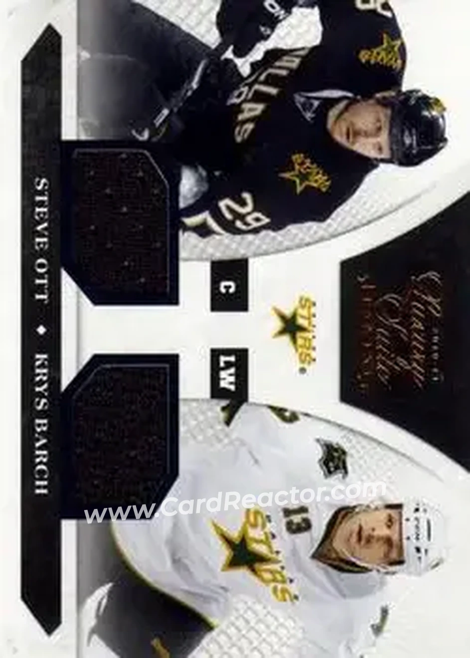 2010-11 Panini Luxury Suite #82 - Steve Ott - Krys Barch MEM, SN599 - Dallas Stars - Dallas Stars - Front