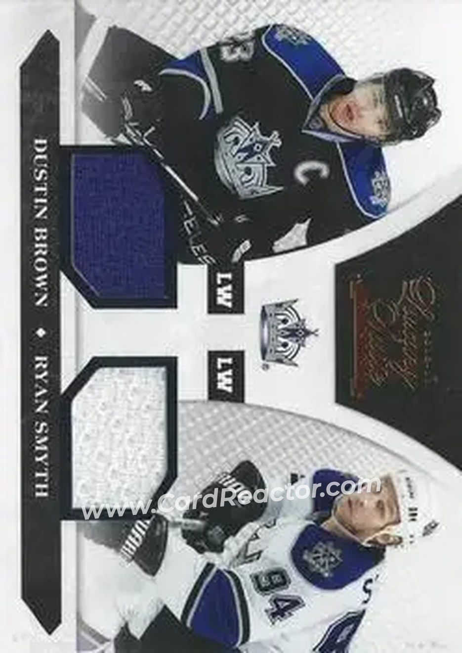 2010-11 Panini Luxury Suite #85 - Ryan Smyth - Dustin Brown MEM, SN599 - Los Angeles Kings - Los Angeles Kings - Front